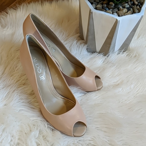 Aldo Shoes - Aldo Bayne Peep Toe Heels